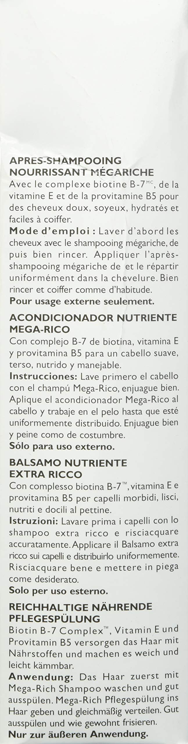Peter Thomas Roth Mega-Rich Nourishing Conditioner, Daily Biotin & Vitamin E for Softer, Smoother Hair