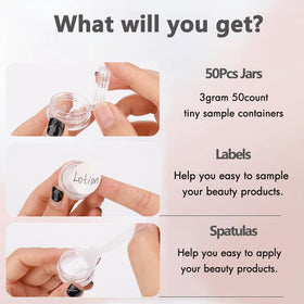 3 Gram Sample Containers with Lids