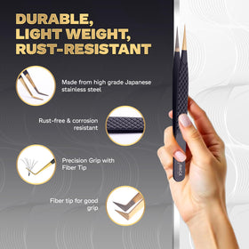 Image Beauty Insight close-up of ultra-fine fiber tip showing secure grip and gentle extension protection
