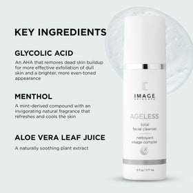 IMAGE Skincare AGELESS cleanser lather on wet hand demonstrating skin refresh