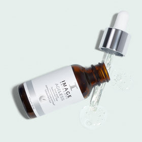 IMAGE Skincare on vanity showing daily routine convenience and glow