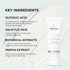 IMAGE Skincare ageless masque application on face demonstrating even coverage for smoother skin benefit