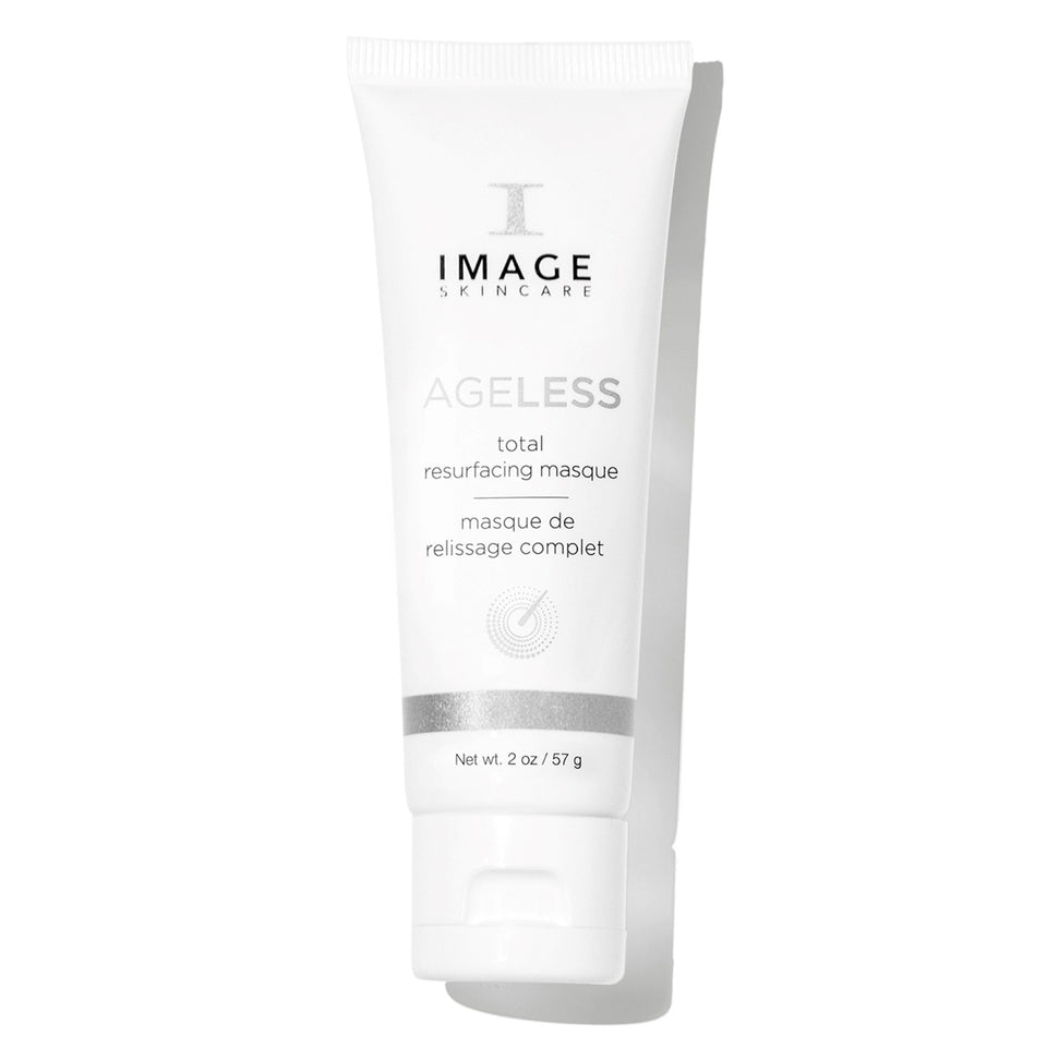 IMAGE Skincare ageless masque front jar shows product branding and elegant packaging benefit: professional presentation