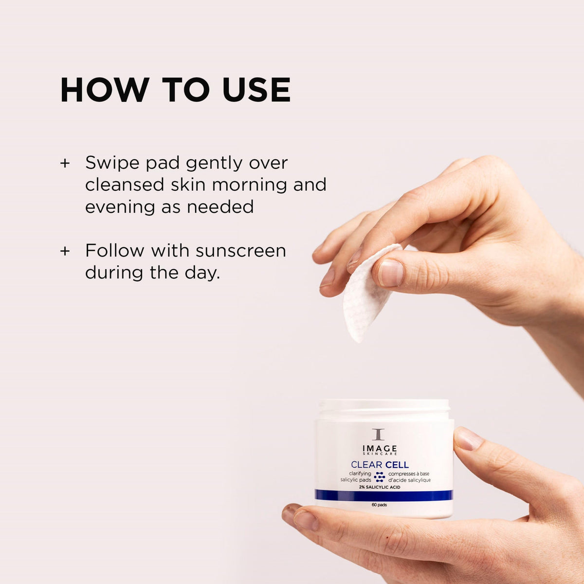 IMAGE Skincare ingredient visual with salicylic and glycolic acids emphasizing pore-clearing benefit