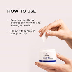 IMAGE Skincare ingredient visual with salicylic and glycolic acids emphasizing pore-clearing benefit