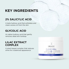 IMAGE Skincare pad applying to cheek demonstrating quick oil and impurity removal