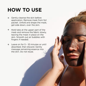 IMAGE Skincare essence pooling on hydrogel showing rich mineral-water hydration boost