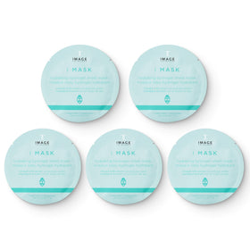 IMAGE Skincare front packaging showing five hydrating hydrogel masks for instant moisture