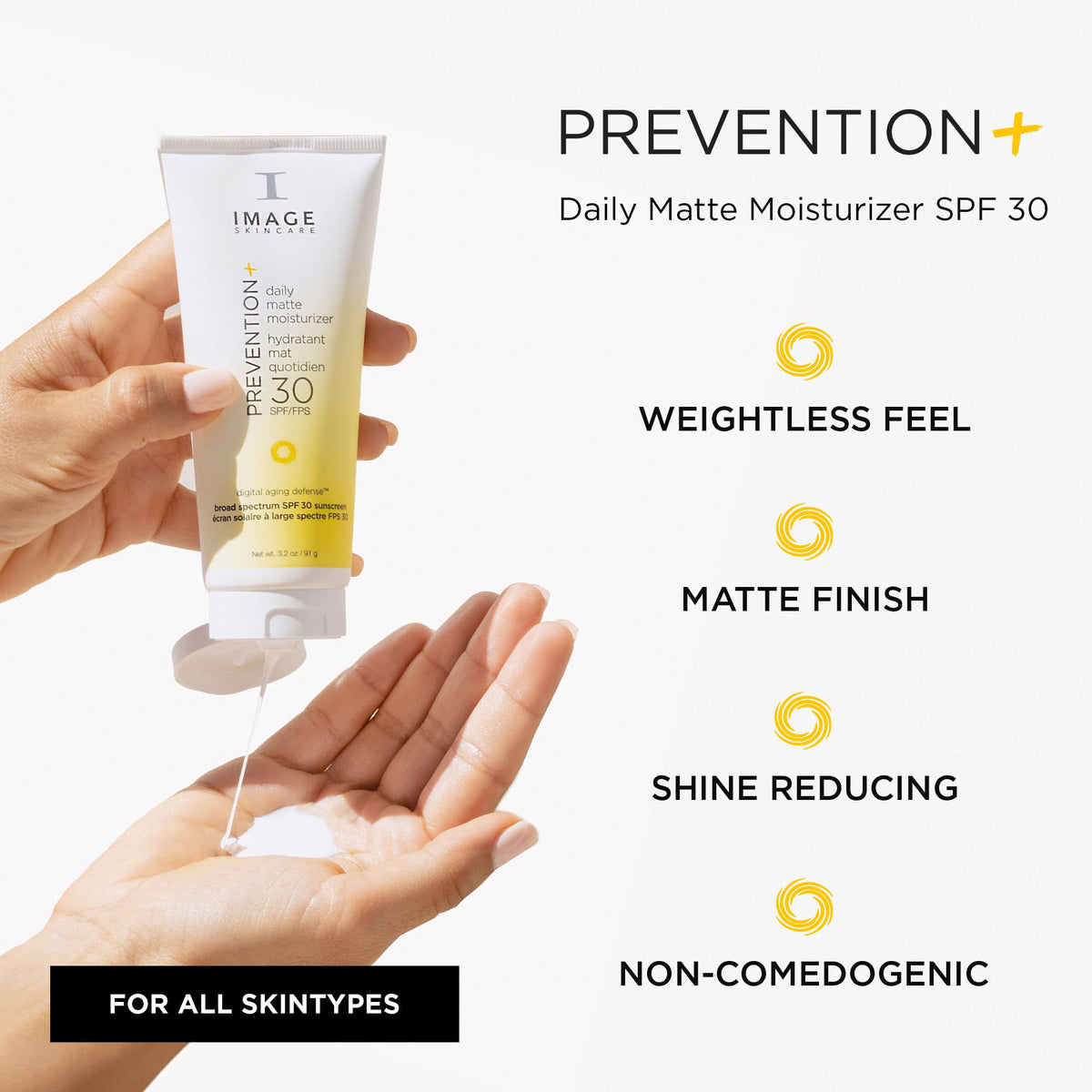 IMAGE Skincare close-up texture shot highlighting lightweight mattifying feel