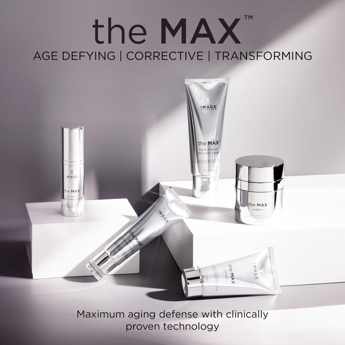 IMAGE Skincare MAX being rinsed on skin demonstrates effective removal