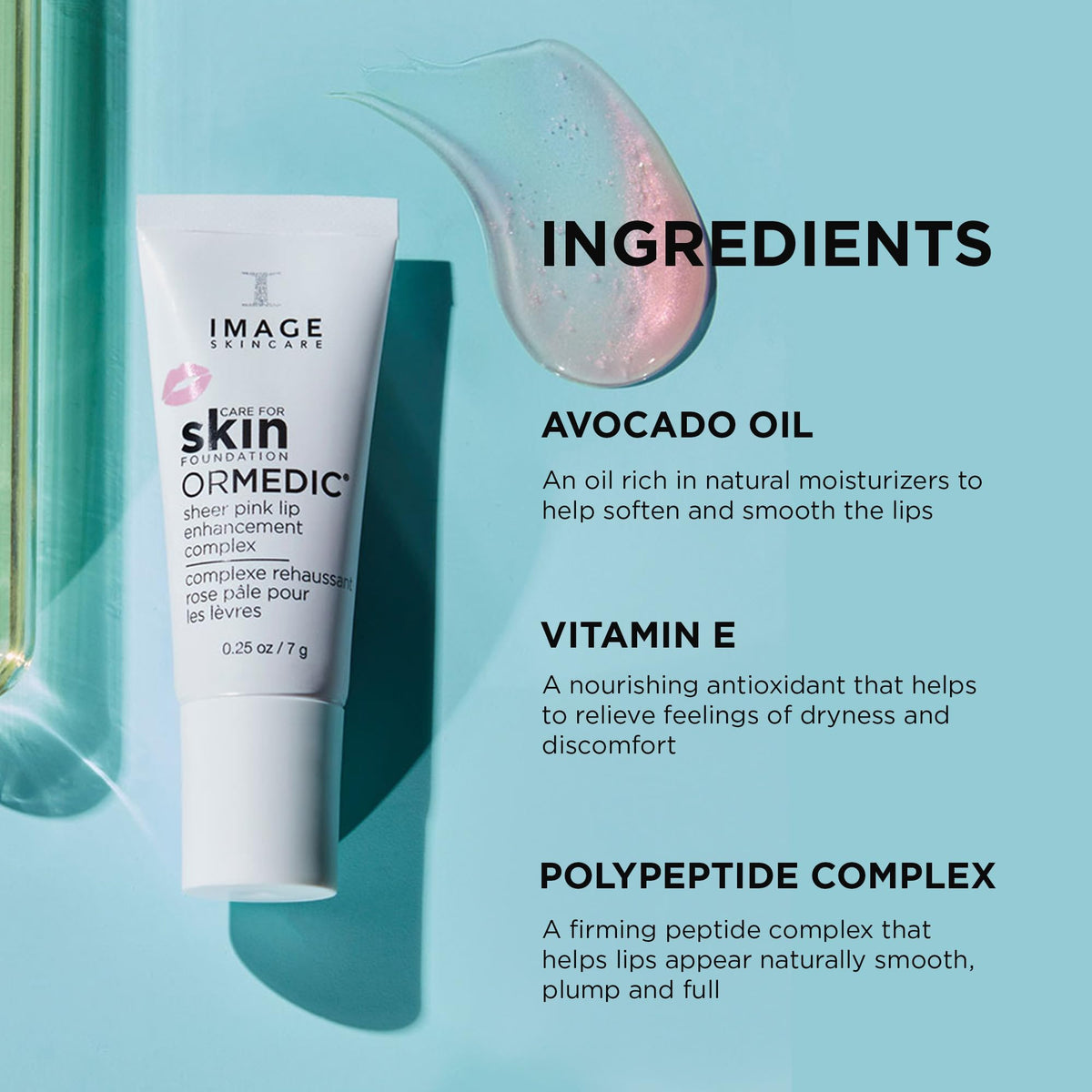 IMAGE Skincare sheer pink swatch on hand illustrating tint and natural enhancement