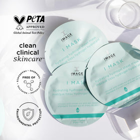 IMAGE Skincare mask held in hand showing size and real-world scale for easy use