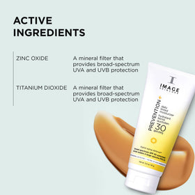 IMAGE Skincare close-up of mineral ingredients showing zinc and titanium benefit