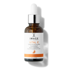 IMAGE Skincare front bottle showing serum packaging and easy application