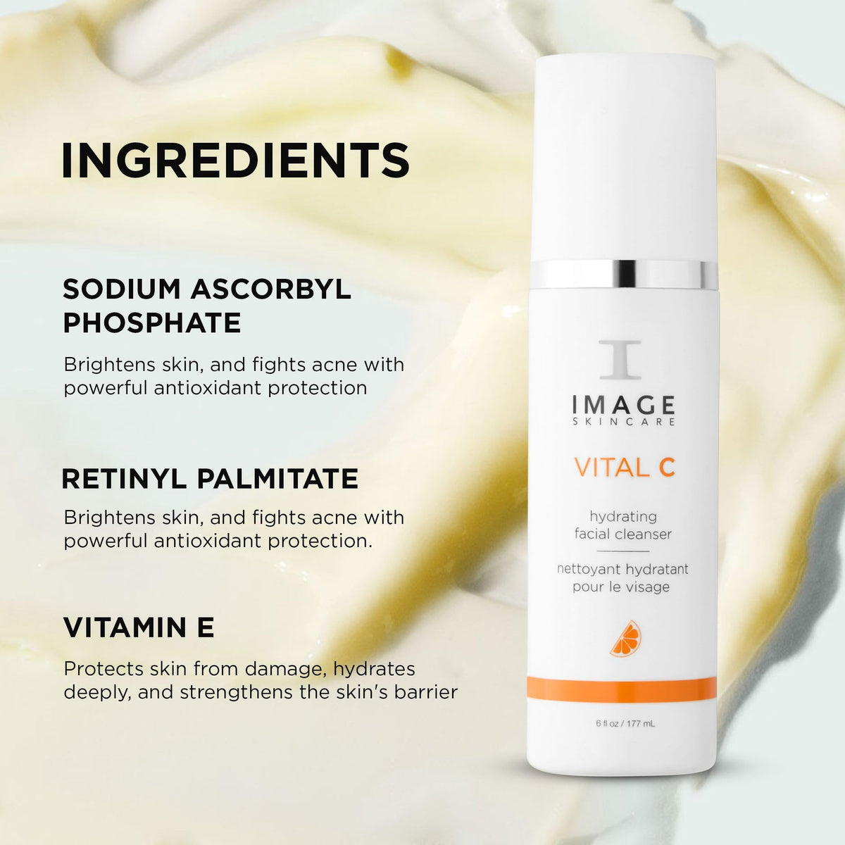 IMAGE Skincare bottle on bathroom counter in lifestyle scene suggesting daily routine appeal