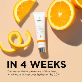 IMAGE Skincare serum staged in bathroom to show layering with morning routine