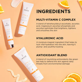 IMAGE Skincare product label close-up listing active ingredients and professional formulation
