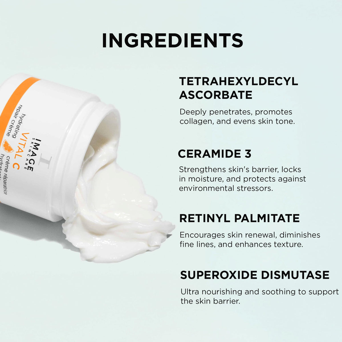 IMAGE Skincare cream on neck and décolletage illustrating full-coverage hydration