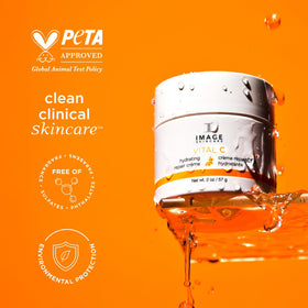 IMAGE Skincare jar on bathroom shelf in lifestyle scene emphasizing daily ritual