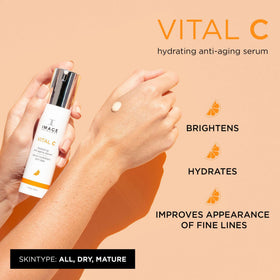 IMAGE Skincare pump dispensing serum highlighting easy application and hygiene benefit