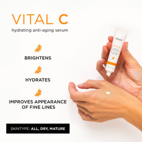 IMAGE Skincare close-up dropper dispensing serum highlighting precision application