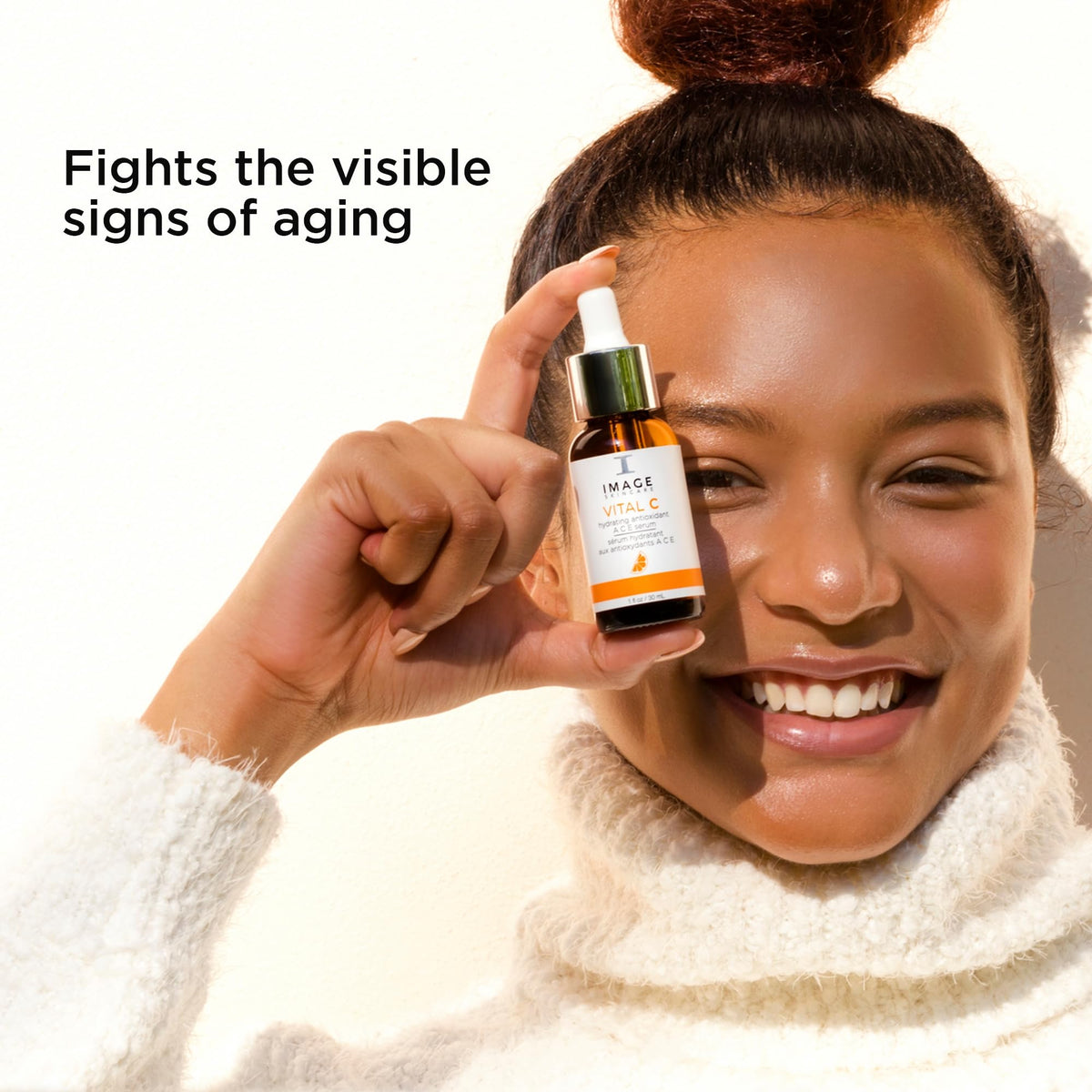 IMAGE Skincare drop of serum showing lightweight texture and absorbency