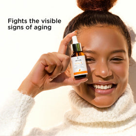 IMAGE Skincare drop of serum showing lightweight texture and absorbency