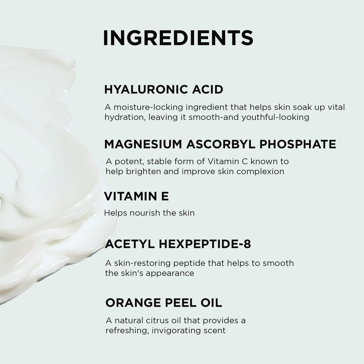 IMAGE Skincare product next to a hand showing 2 fl oz size for travel-friendly reference