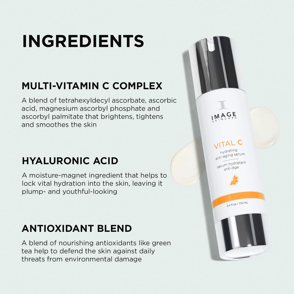 IMAGE Skincare close-up drop of serum texture showing hydration and lightweight feel