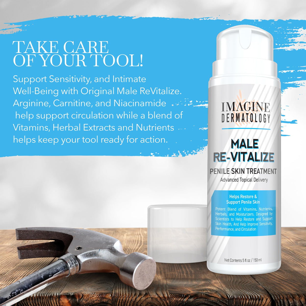 Imagine Dermatology cream texture close-up demonstrating silky, non-sticky finish