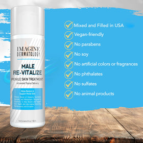 Imagine Dermatology on bathroom vanity lifestyle shot suggesting daily care routine