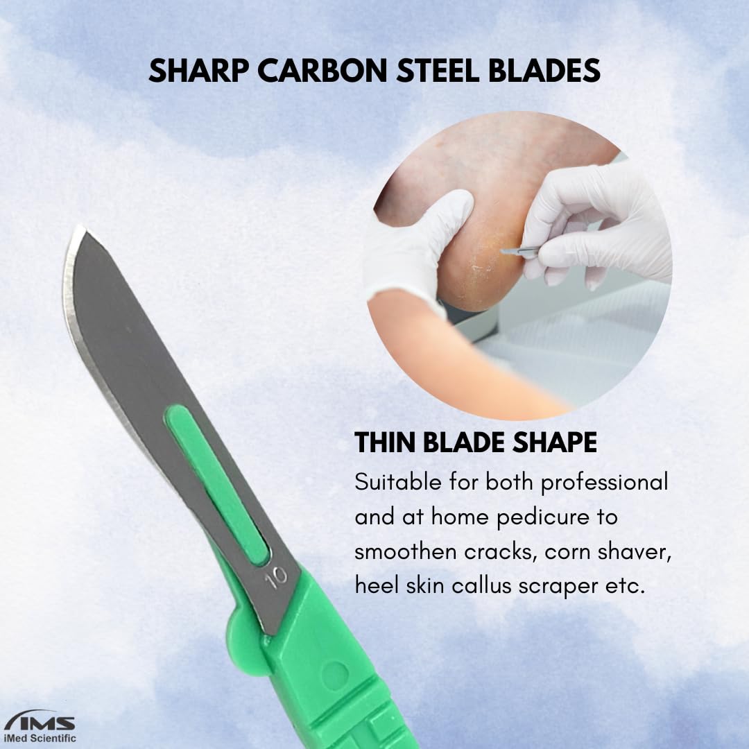 IMED SCIENTIFIC protective cap on blade ensuring safe storage and reduced accidents