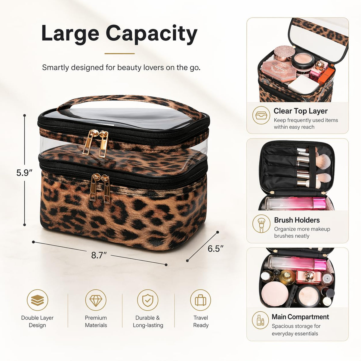 imerelez leopard reinforced bottom highlighting durable vegan leather and nylon