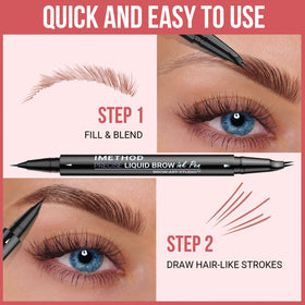 iMethod pen closed and open to show dual-ended convenience