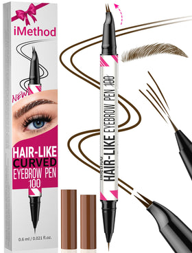 iMethod eyebrow pen front packaging showing product and shade benefit