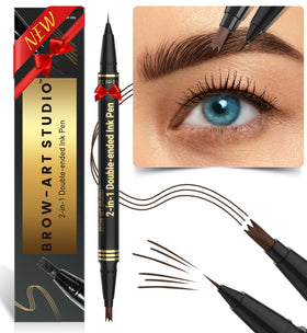 iMethod dual-ended brow pen front view shows compact design and dual tips for easy shaping
