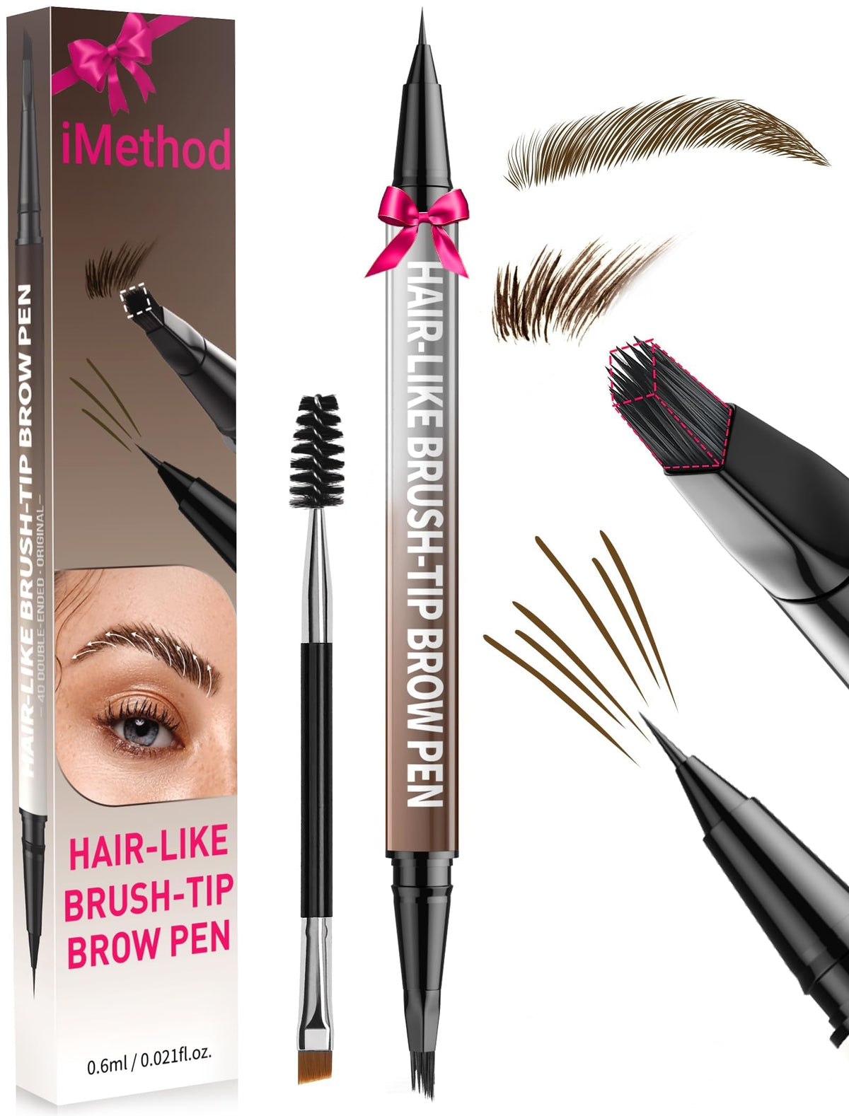 iMethod dual-ended pencil front view showing both tips for convenience