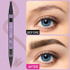 iMethod eyebrow pen 4-fork tip close-up for precise filling benefit