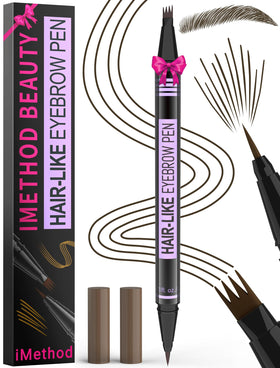 iMethod eyebrow pen front packaging showing compact, travel-ready design