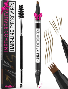 iMethod eyebrow pen front packaging showing pencil and cap, clear product branding