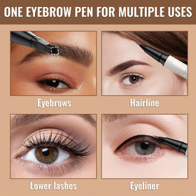 iMethod applying eyebrow pen to sparse brow area for fuller, natural-looking shape