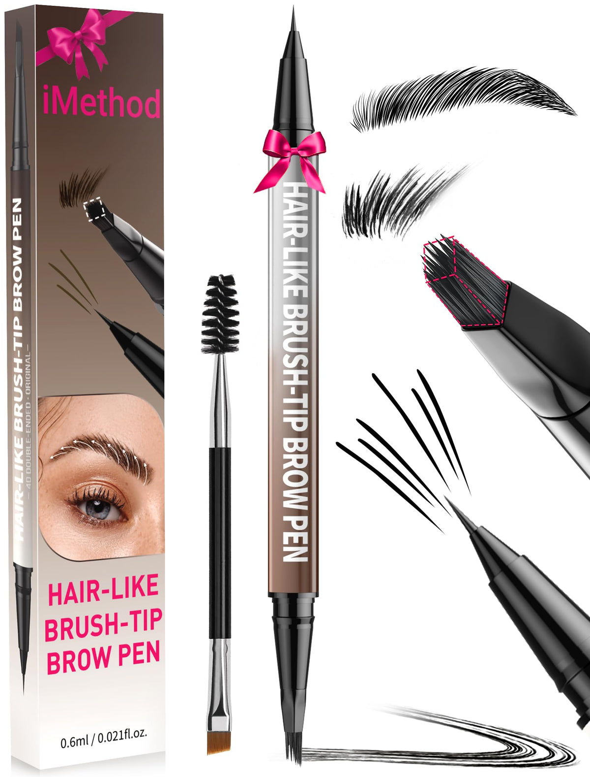 iMethod inside a makeup bag with other essentials for on-the-go touch-ups
