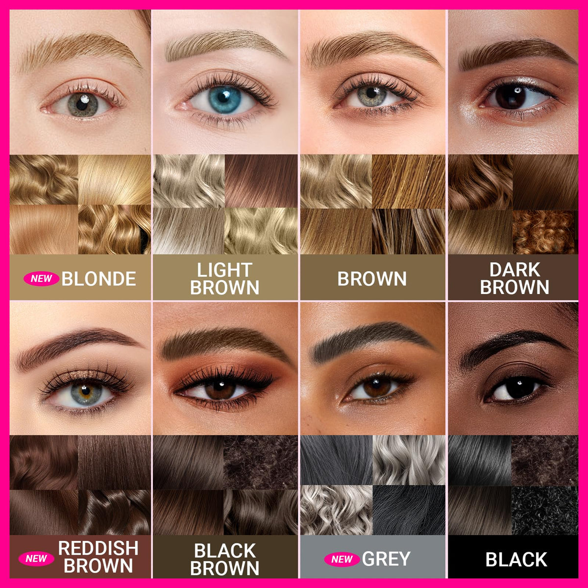 iMethod application on model creating natural full brows quickly