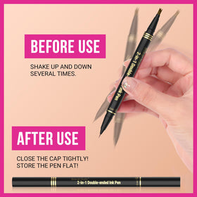 iMethod pencil held in hand to show compact size and portability