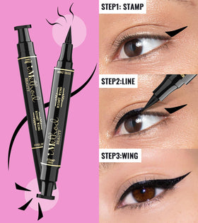 iMethod before and after eye comparison showing defined waterproof wings