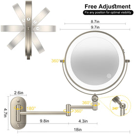IMIKONA mounted in bathroom setting showing improved lighting for makeup routines