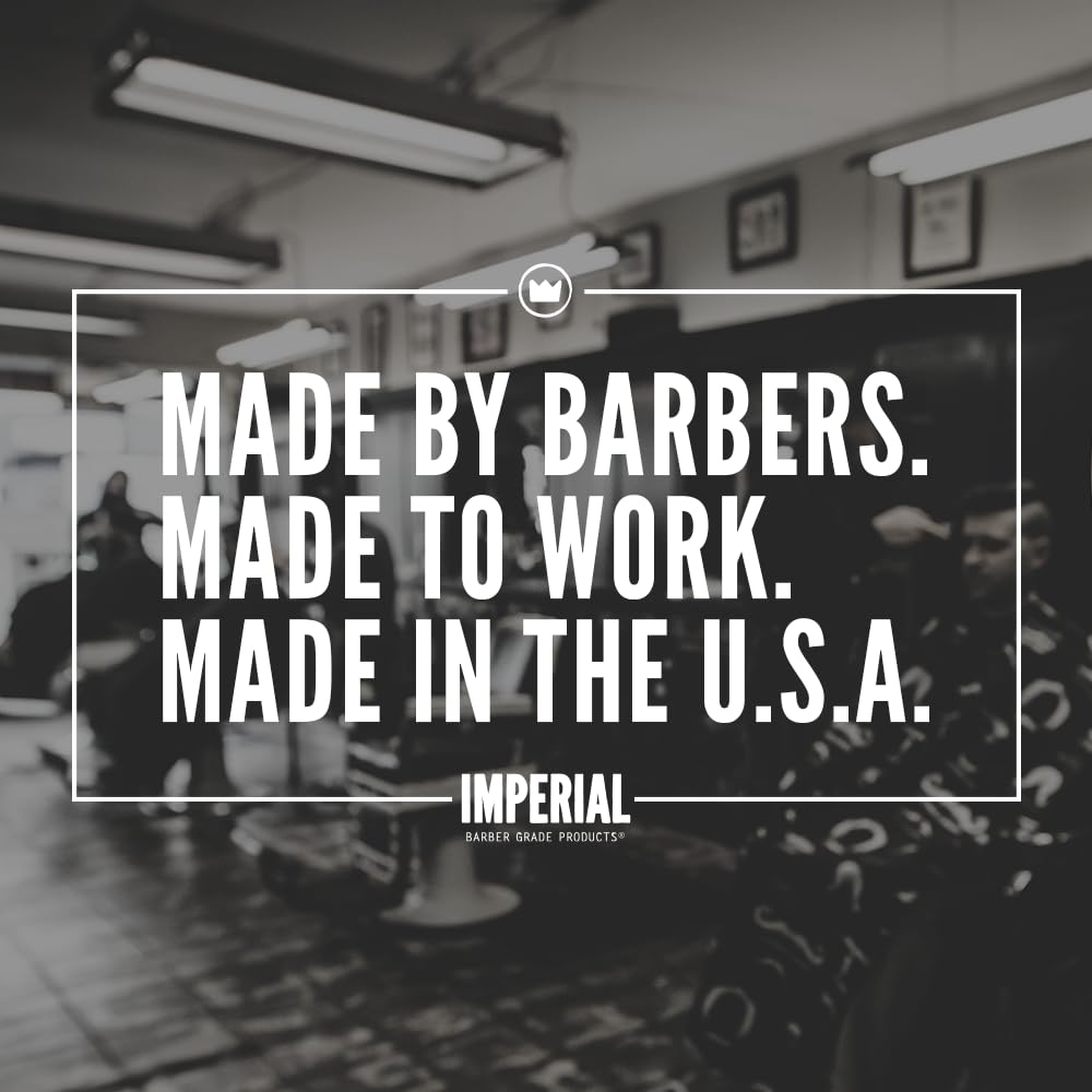 Imperial Barber Grade classic pomade label detail showing ingredients and strength, trusted quality