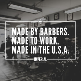 Imperial Barber Grade classic pomade label detail showing ingredients and strength, trusted quality