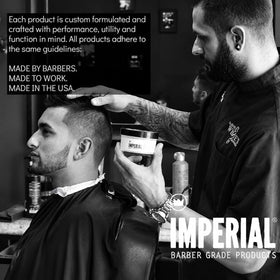 Imperial Barber Grade classic pomade with 2 oz travel container, convenient on-the-go styling