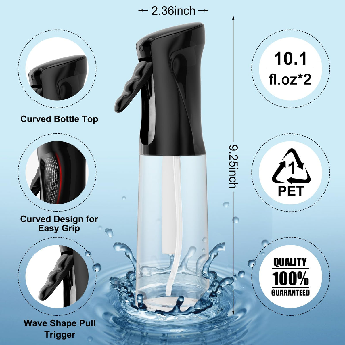 IMPORX close-up of nozzle showing ultra-fine 0.22mm mist for even coverage